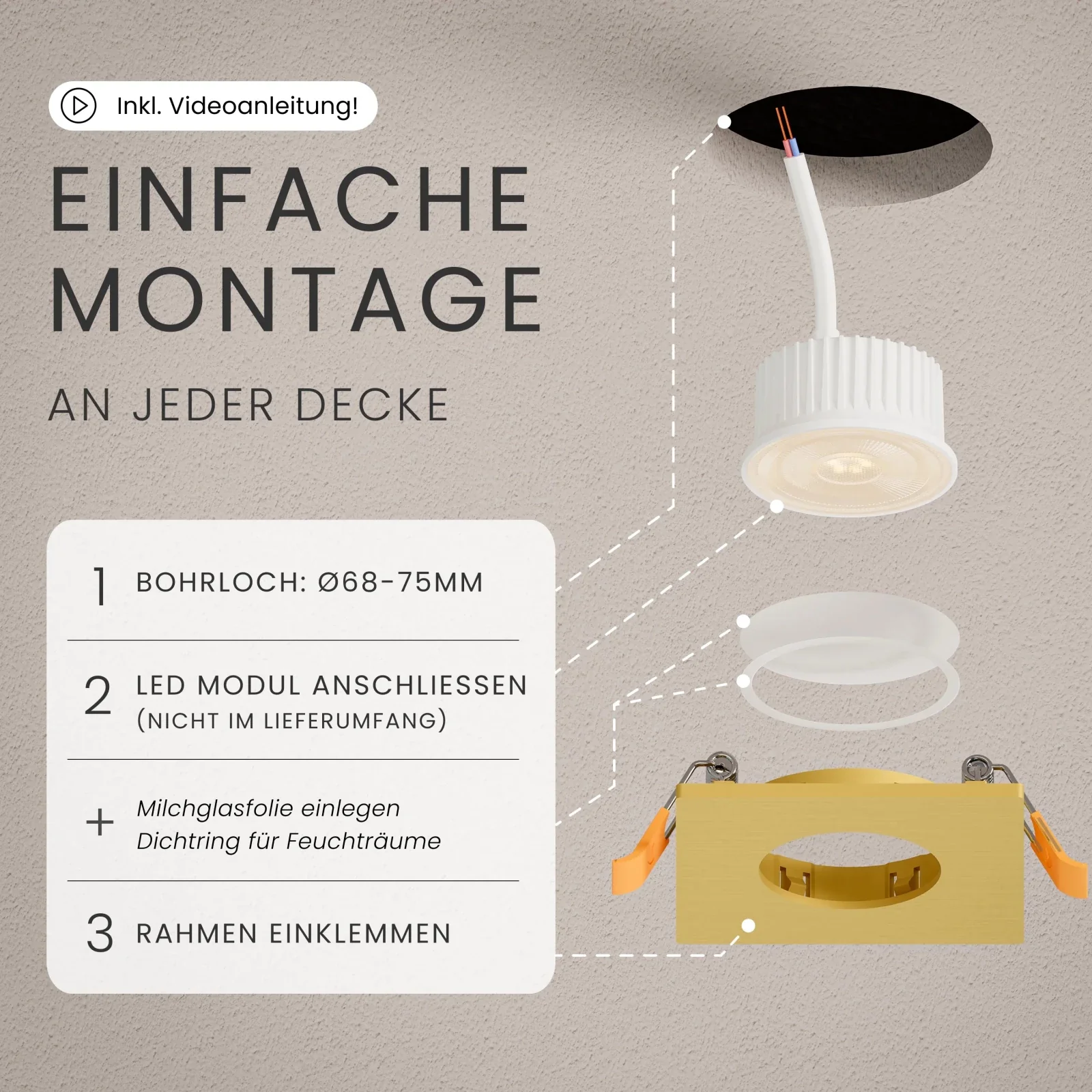 Einbaustrahler TEA, ohne Leuchtmittel - Image 15