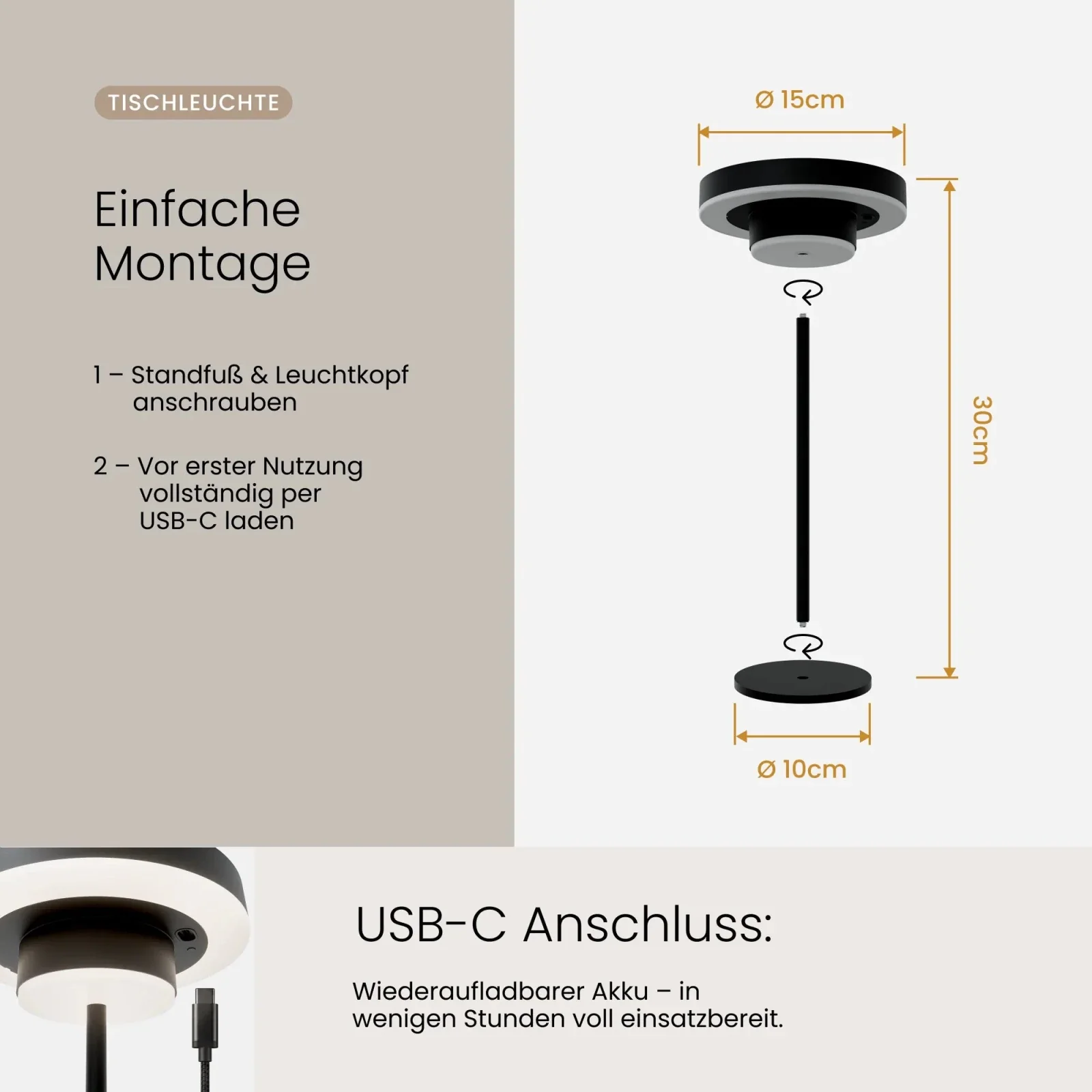 Solar Tischleuchte ELIO - Image 7