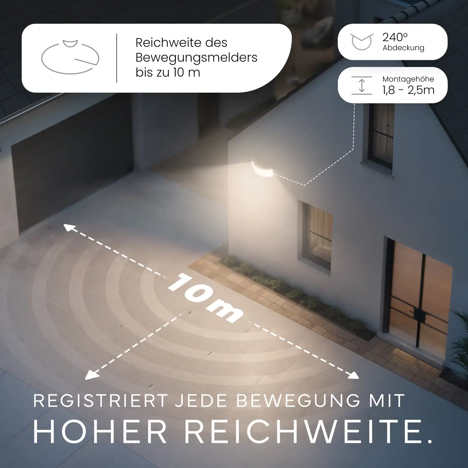 Wandleuchte LUMAX DUO mit Sensor - Image 11